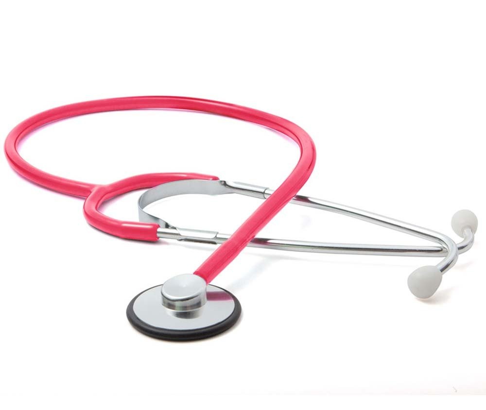 Stethoscope Nurse General Exam Proscope™ 660 Neon Pink 1-Tube 21 Inch Tube Single Sided Chestpiece by American Diagnostic Corporation  ID 660NP